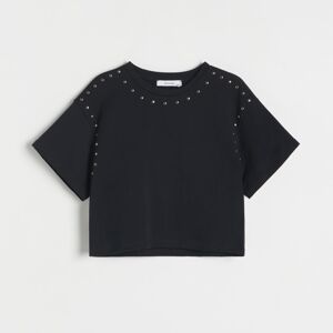 Reserved - Girls` t-shirt - Čierna