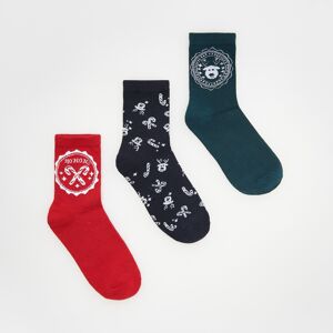 Reserved - Súprava 3 párov vianočných ponožiek - Zelená