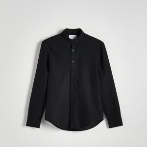 Reserved - Hladká košeľa regular fit - Čierna