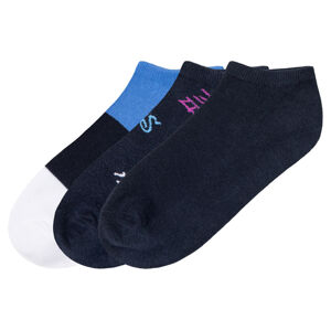 pepperts!® Chlapčenské členkové ponožky, 3 páry (39/42, vzor/navy modrá/modrá/biela)