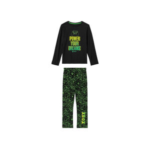 PLAYSTATION | XBOX Chlapčenské dlhé pyžamo (158/164, XBOX/čierna/zelená)