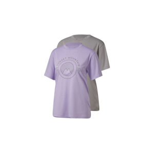 CRIVIT Dámske funkčné tričko, 2 kusy (M (40/42), fialová/sivá)
