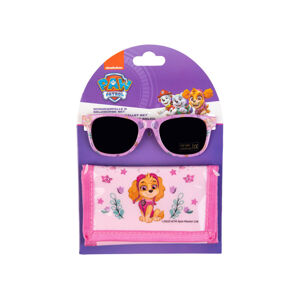 Súprava detských slnečných okuliarov a peňaženky (Labková patrola, fialová)